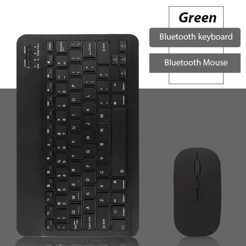 EMTRA™ Bluetooth Wireless Keyboard & Mouse – Rechargeable, Silent, 7 Colors, iPad, Phone & Tablet Ready | FlipStylez LLC®