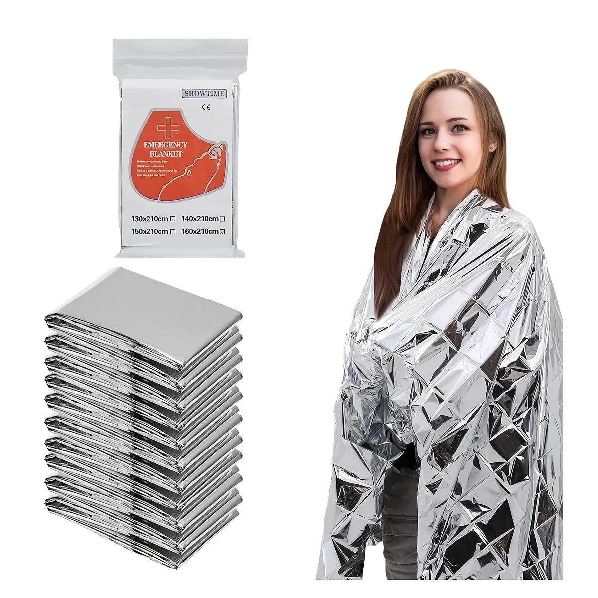 Camping, Hiking, First Aid Blanket, Anti Heat Equipment, Portable