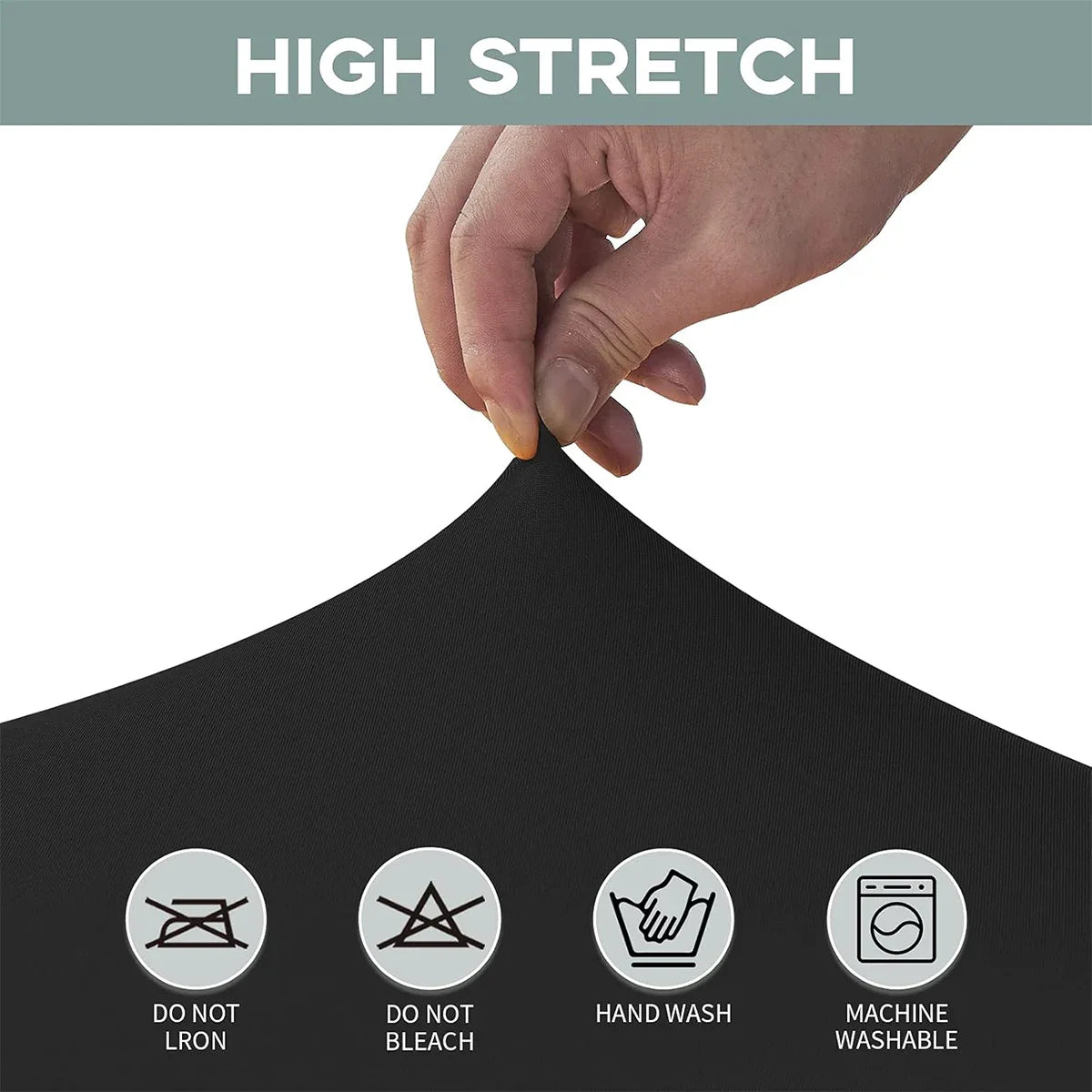 Spandex Tablecloth Tight Fitted Washable and Wrinkle Resistant Stretch Rectangular Patio Table Cover for Event Wedding Parties