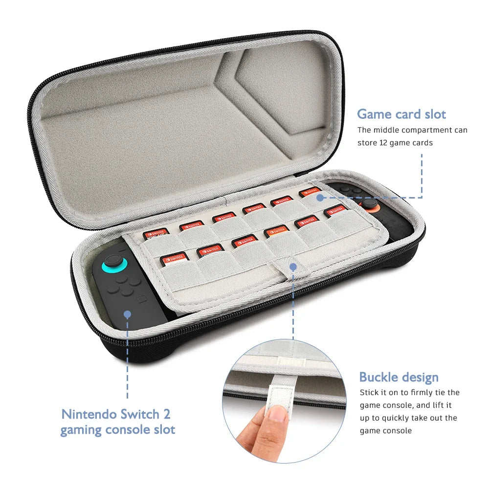 Hard Carrying Case Storage Bags For Switch 2 Game consoles Accessories Travel Shell Outdoor Shockproof drop-proof Case For NS 2