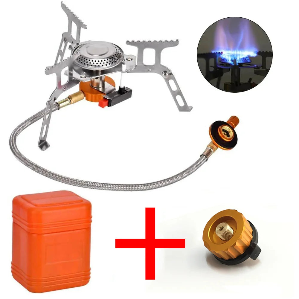 Camping Gas Stove Outdoor Tourist Burner Big Power Heater Tourism