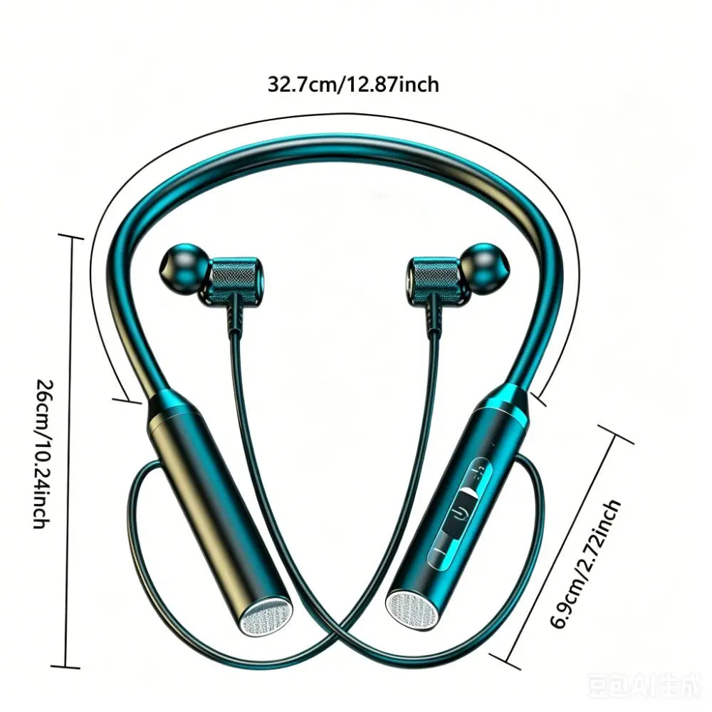 Bluetooth 5.0 Wireless Bluetooth Headphones With Mic Magnetic Design Neckband Earphone Wireless 9D Stereo Bluetooth Earphone