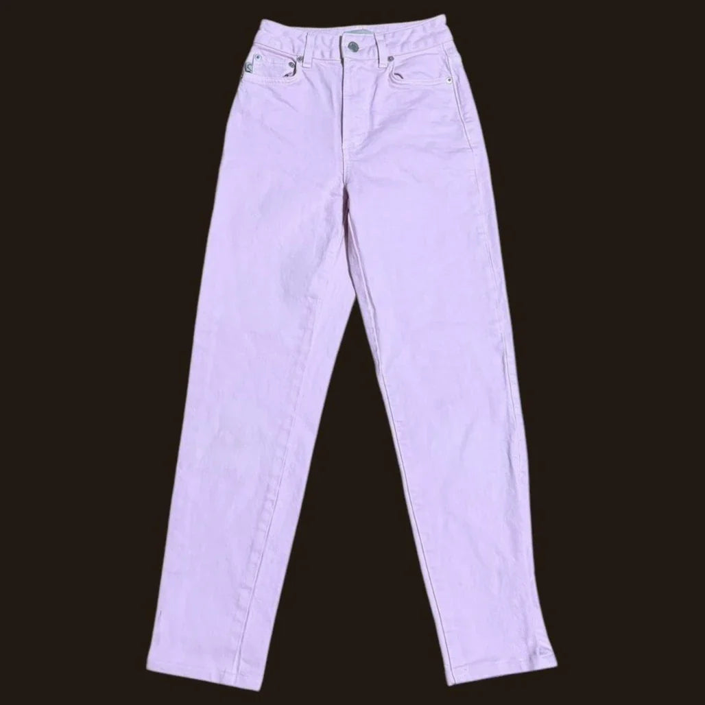 Y2K Light Pink Baggy Straight Leg Jeans Womens Clothing Harajuku Classic Angel Graphic Printed Trousers Gothic High Waist Pants