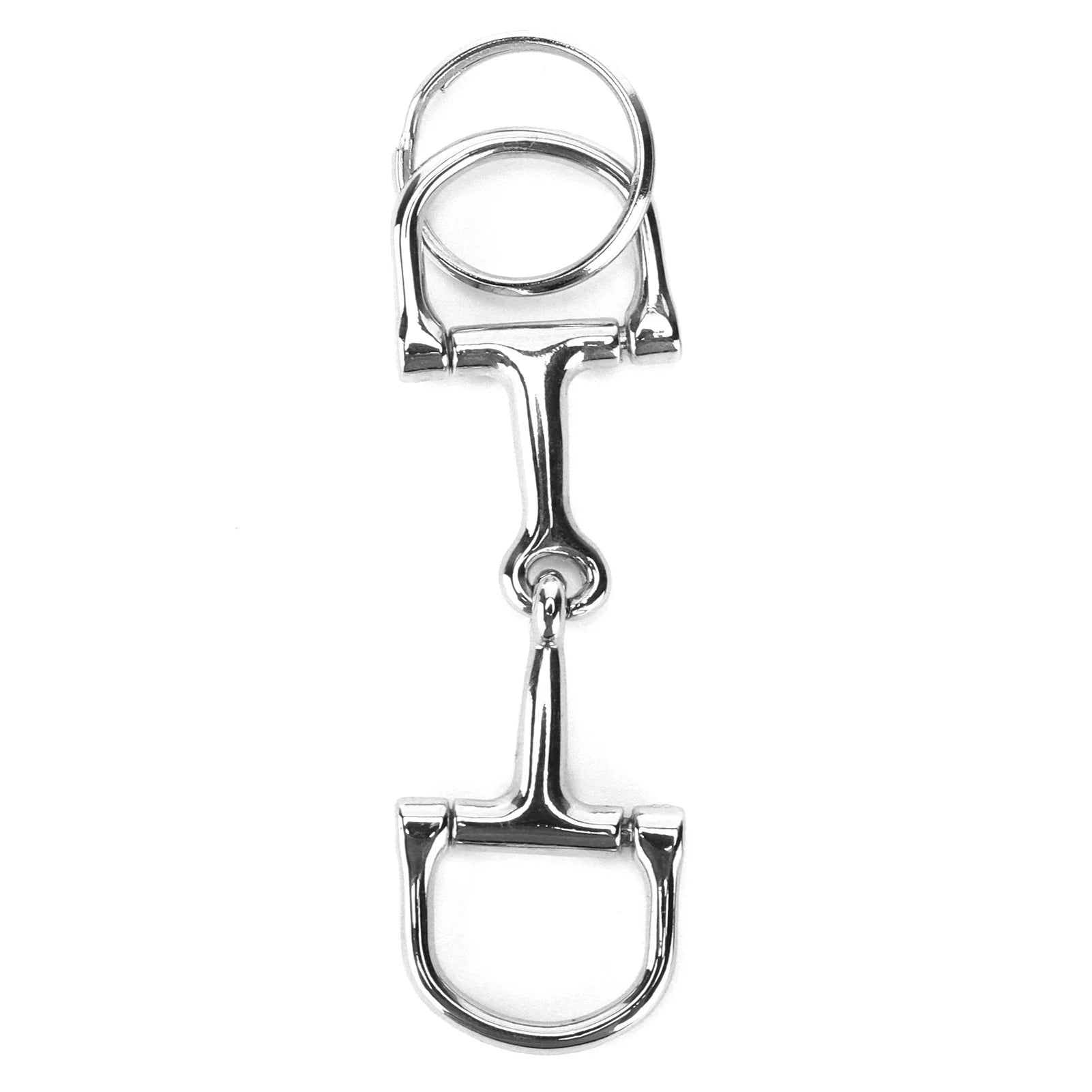 D‑ Snaffle Keychain D‑Shaped Snaffle Keychain  Silver D‑ Zine‑Alloy Horse Snaffle Bits Key
