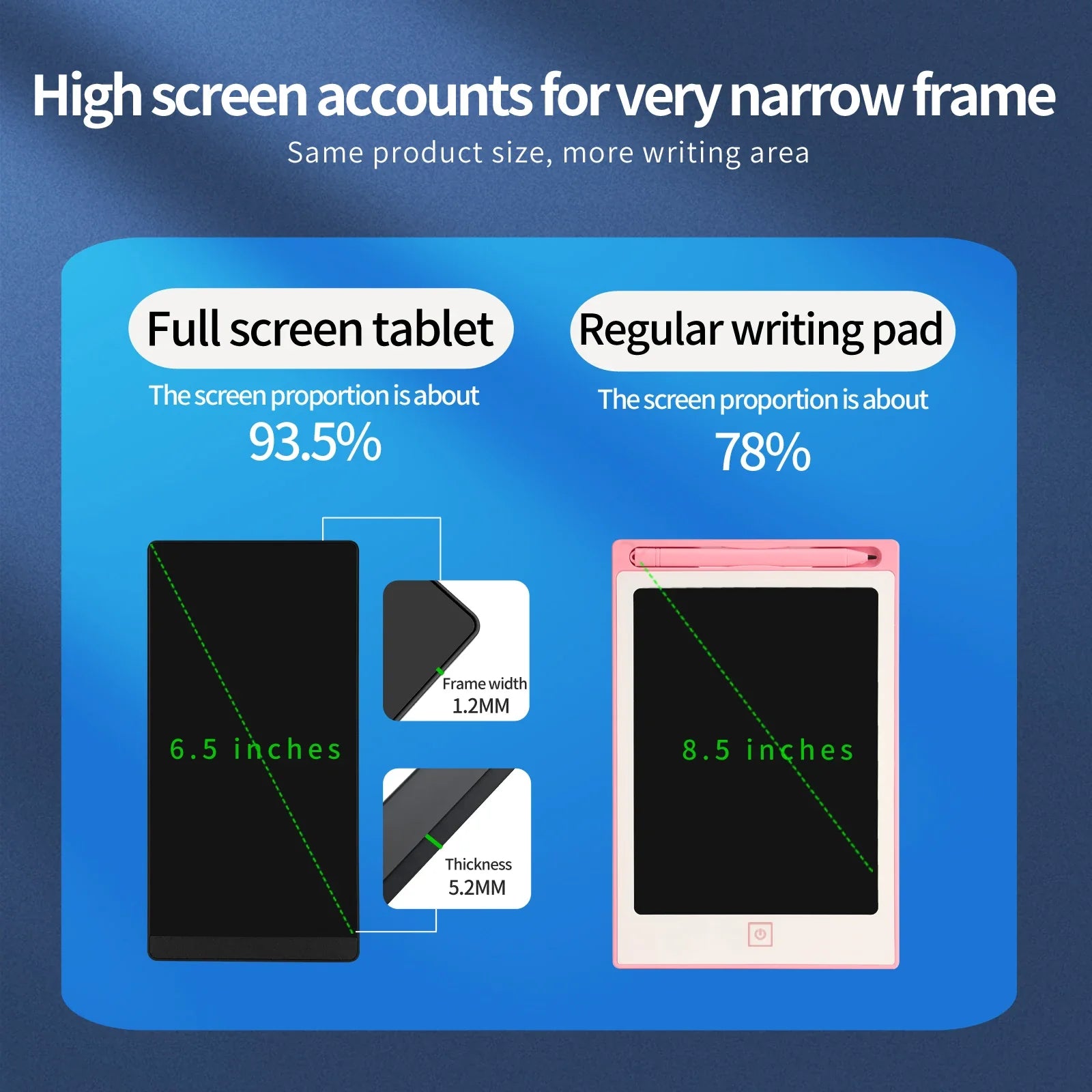 6.5 Inch LCD Writing Tablet Doodle Board Kids Handwriting Drawing Pad