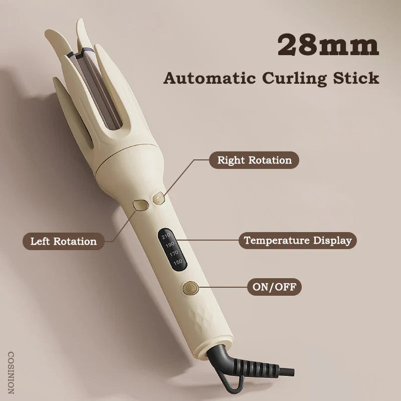 Automatic Hair Curler 28mm Negative Ions Electric Ceramic Curling Hair