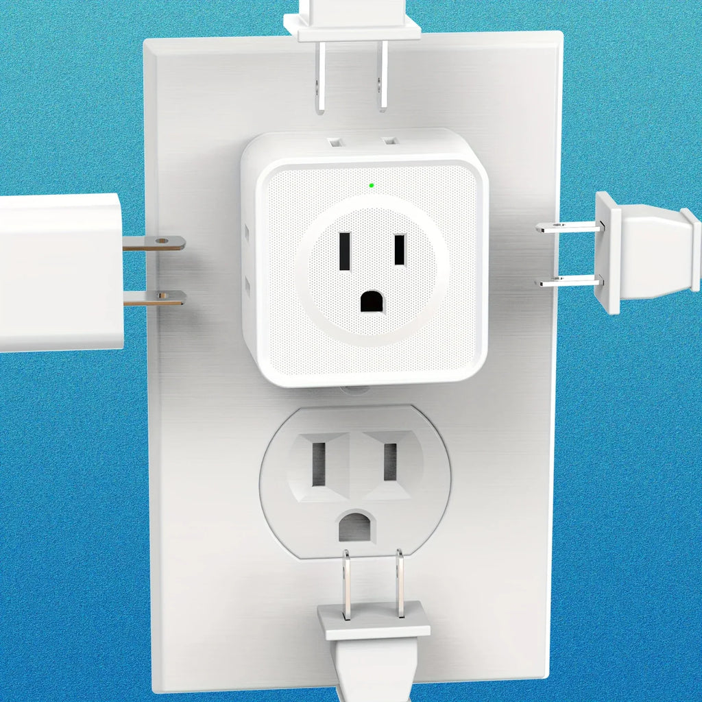 5 Way Multi Plug Outlet Extender, Wall Outlet Expander, Small