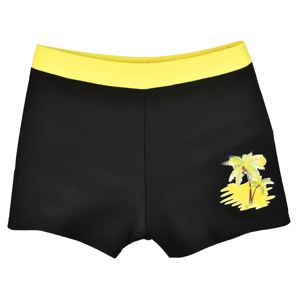 Boys Swim Trunks Kids Casual Beach Shorts Pants Dolphin Coconut Tree