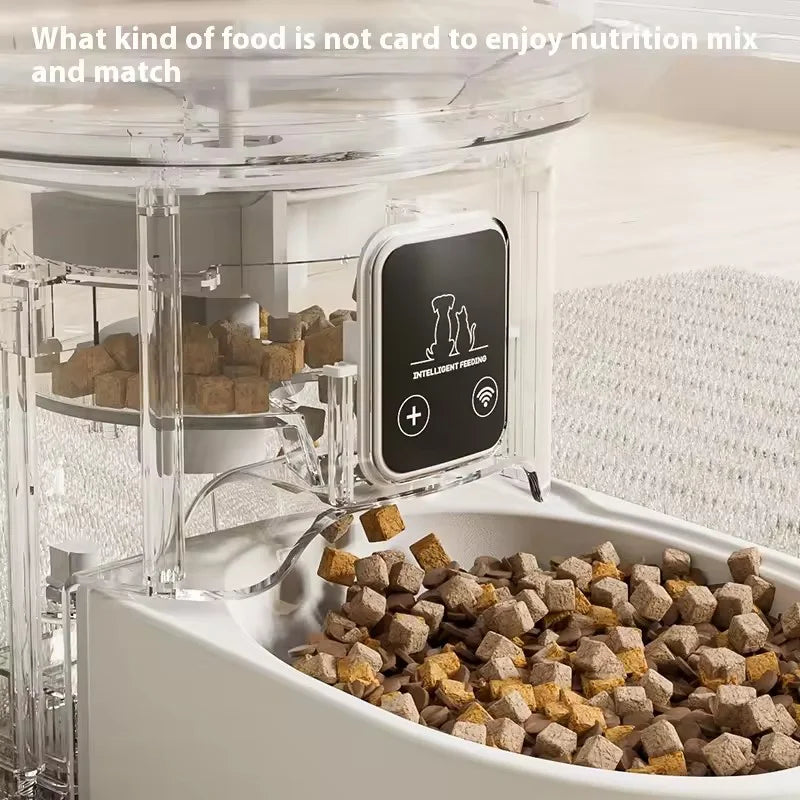 App Controlled Smart Pet Feeder Automatic Timer Quantitative Visible