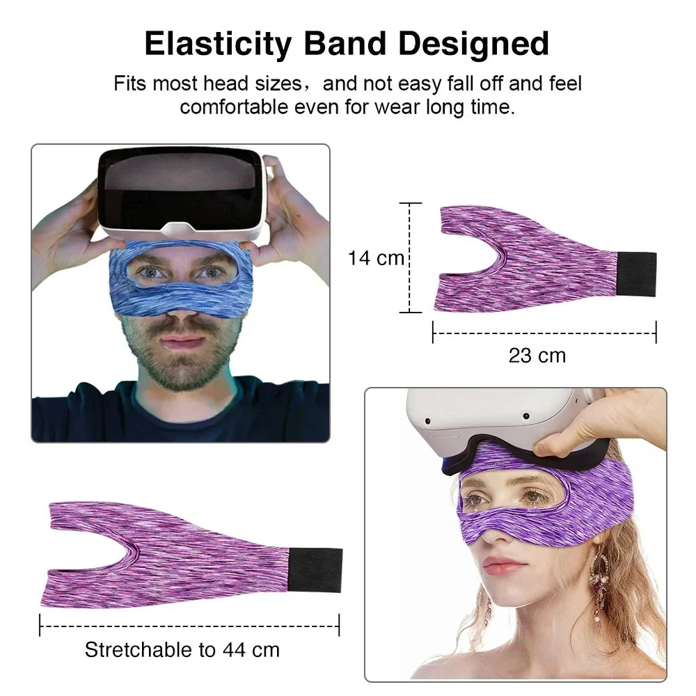 For Oculus Quest 2 Accessories VR Eye Mask Cover Breathable Sweat Band Pad Virtual Reality Headsets for Meta Quest 2/3/3S/Pro