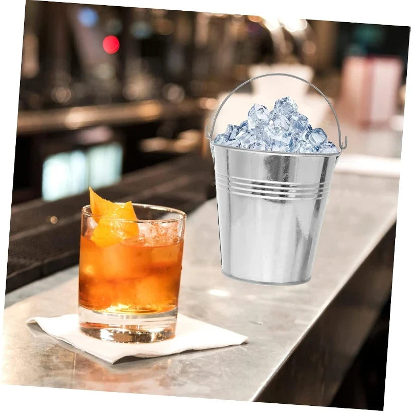 Thickened Double Wall Stainless Steel Ice Bucket Insulated Wine Champagne Chiller Cooler Bucket For Beer Bar Ice Storage Tool