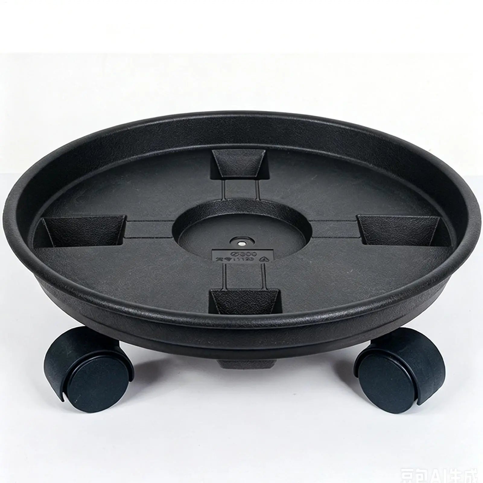 Heavy Duty Plant Holder 4 Wheel Rolling Planter Tray with Drainage Plant Pot Dolly Movable Base Home Garden Decorative Pot Stand