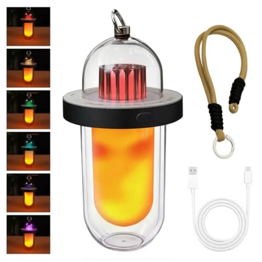Mini Portable Camping Lantern | Rechargeable LED Keychain Flashlight | Outdoor & Emergency Light