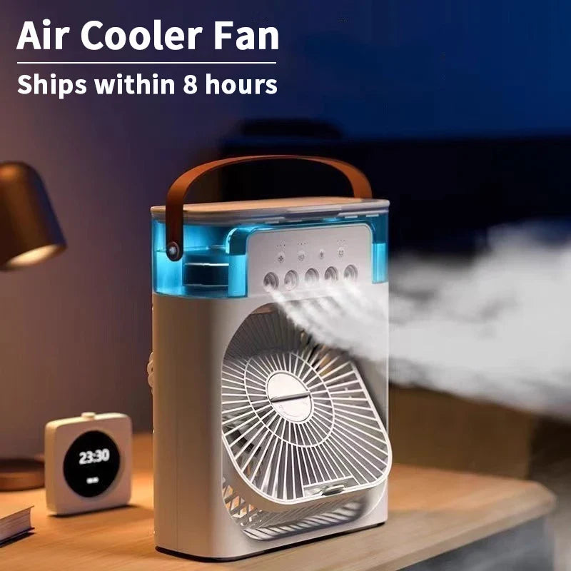 3 in 1 New Fan Air Conditioner Household Small Air Cooler LED Night