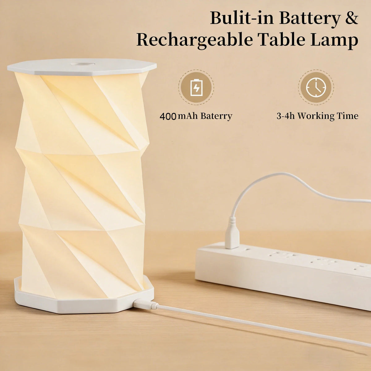 Creative Mini Rotating Light LED Touch Night Light Portable Folding Cultural And Creative Atmosphere Light Holiday Small Gift
