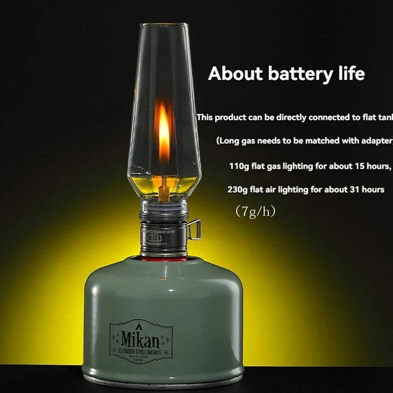 Campingmoon T-1 Outdoor Gas Coreless Candle Lamp Gasification Tent Gas