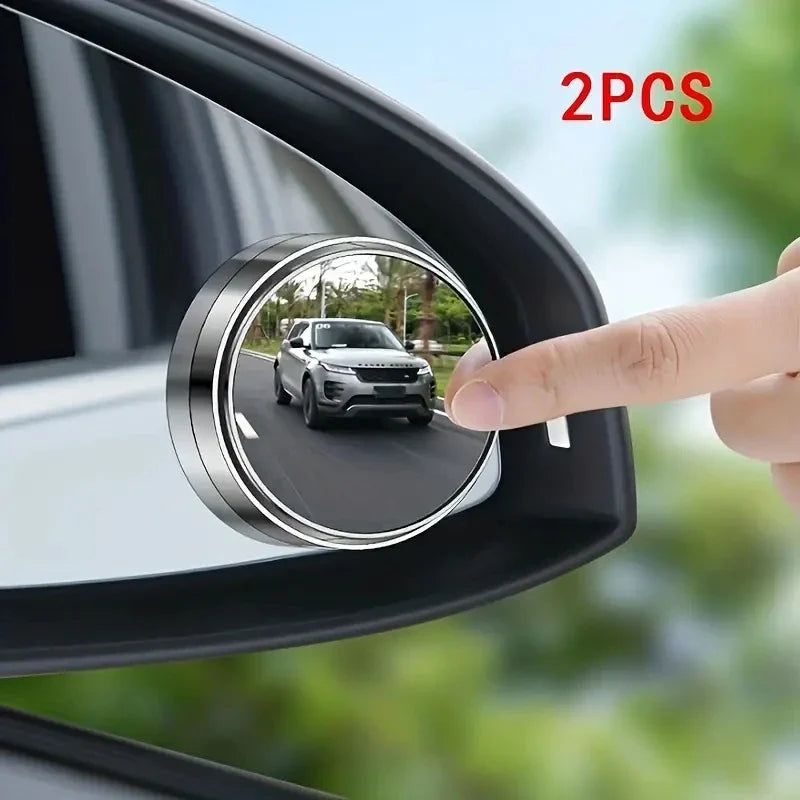 A Pair of 360-Degree Adjustable Wide-Angle Blind Spot Mirrors