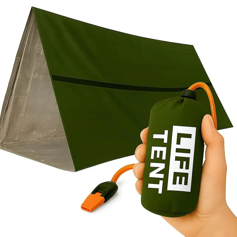 2-Person Emergency Tent Waterproof Camping Travel Pergola Family
