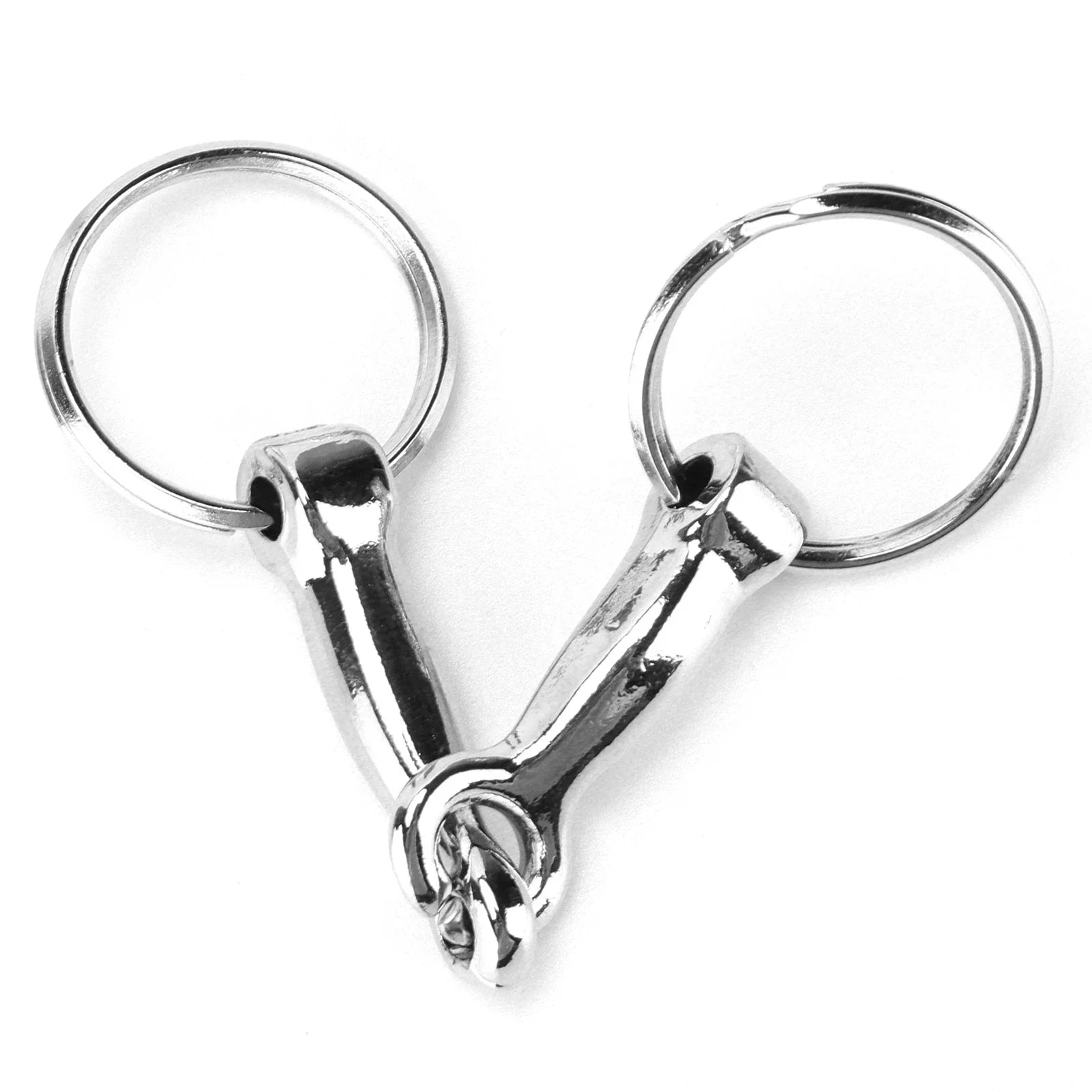 Horse Bits Keychain Snaffle Bits Keychain Zinc Alloy Pelham Keychain Single Connector Horse Bit Key Knot Snaffle Bits Keychain