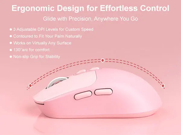 MageGee V920™ Wired Keyboard & Wireless Mouse Combo – 104 Keys, Ergonomic, FN Multimedia, 3-Level DPI, Power Saving, Green, Gray, Sky Blue, Purple & Pink | FlipStylez LLC®