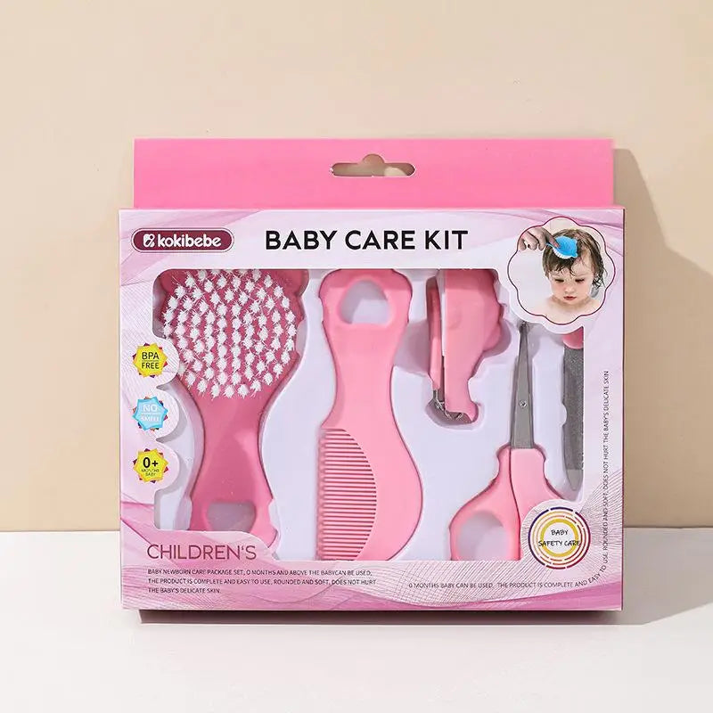 Baby Care Kit Baby Nail Clippers Nasal Aspirator Nose Cleaning Tool Safety Comb Brush 10-Piece Set Specially Designed for Bags