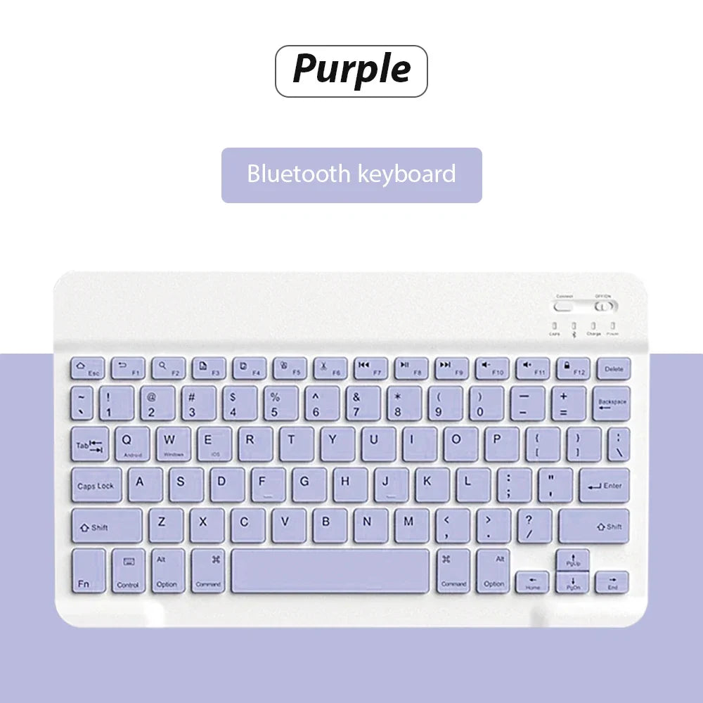 EMTRA™ Bluetooth Wireless Keyboard & Mouse – Rechargeable, Silent, 7 Colors, iPad, Phone & Tablet Ready | FlipStylez LLC®
