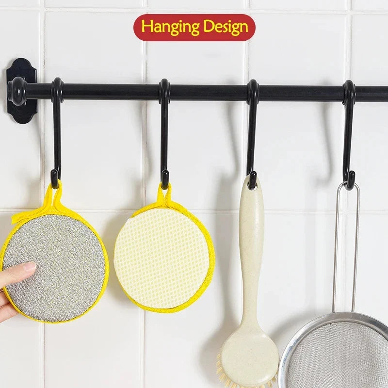 5/10/20pcs Double Side Dishwashing Sponge Dish Washing Brush Pan Pot