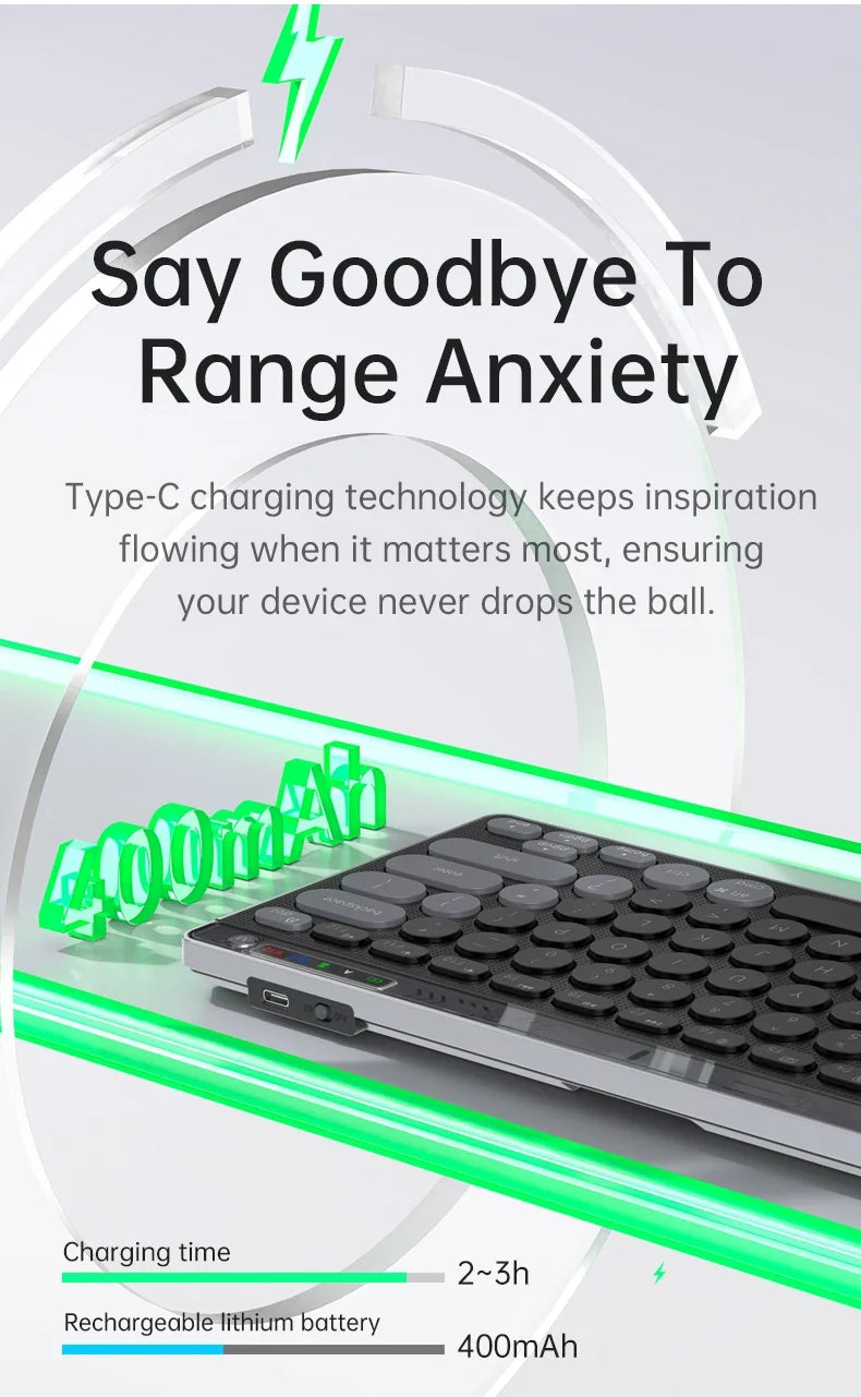 SMAILWOLF F781™ Bluetooth & 2.4GHz Wireless Keyboard & Mouse Set – Silent Keys, Rechargeable, Ergonomic, Portable Mini, Keyboard Only & Full Suit Combos, Black, White & Purple | FlipStylez LLC®