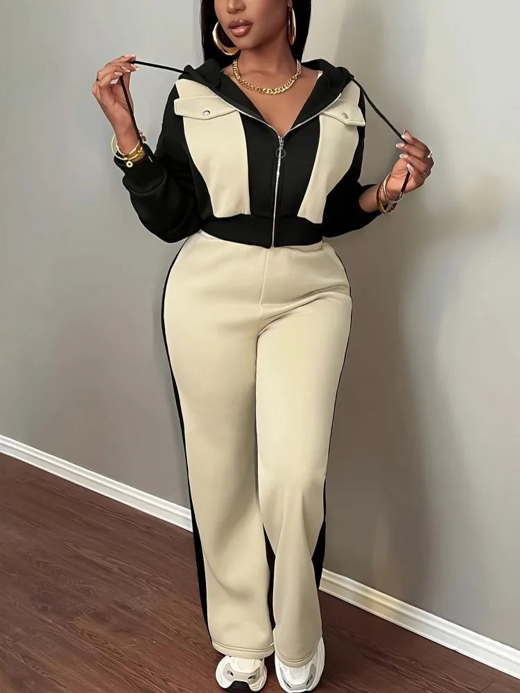 2 Piece Women Sets Autumn Winter Matching Sets Two Pieces Sets Long