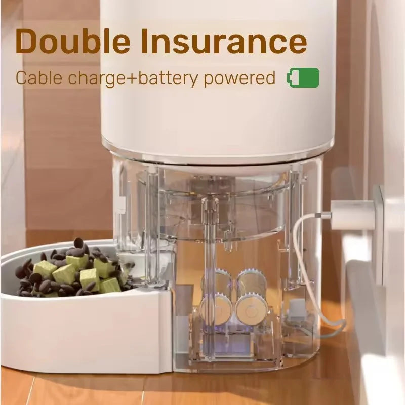 App Controlled Smart Pet Feeder Automatic Timer Quantitative Visible