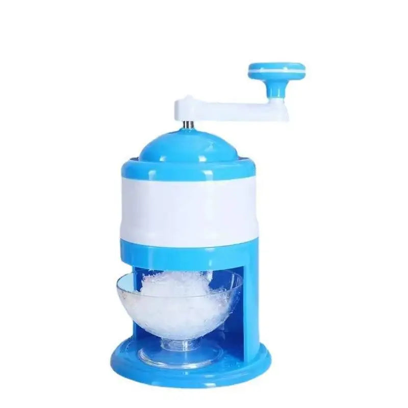 Hand Crank Ice Shaver & Snow Cone Maker | Portable Manual Ice Crusher with Bowl | Home, Outdoor & Camping
