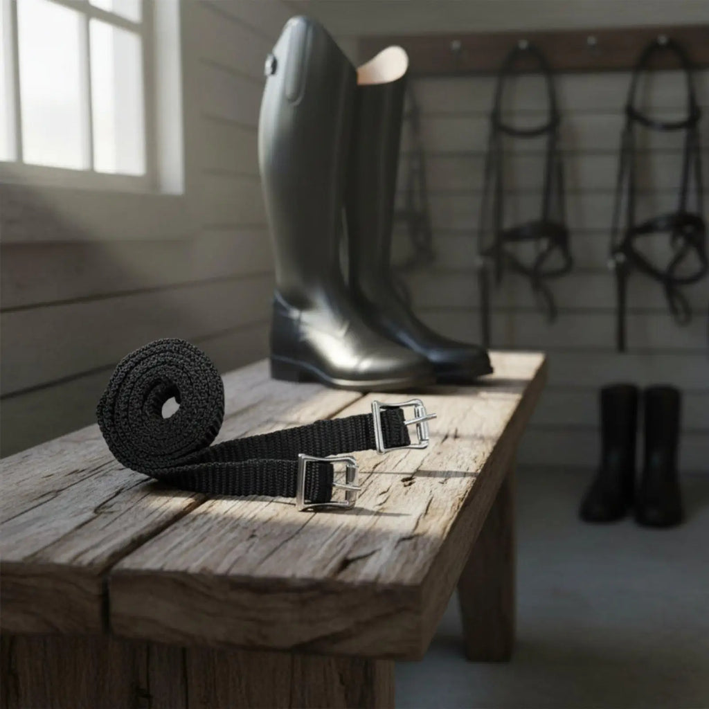 Secure Equestrian Spur Strap Alloy Buckle Polypropylene Material Accessories for Horse Riding Everyday Use