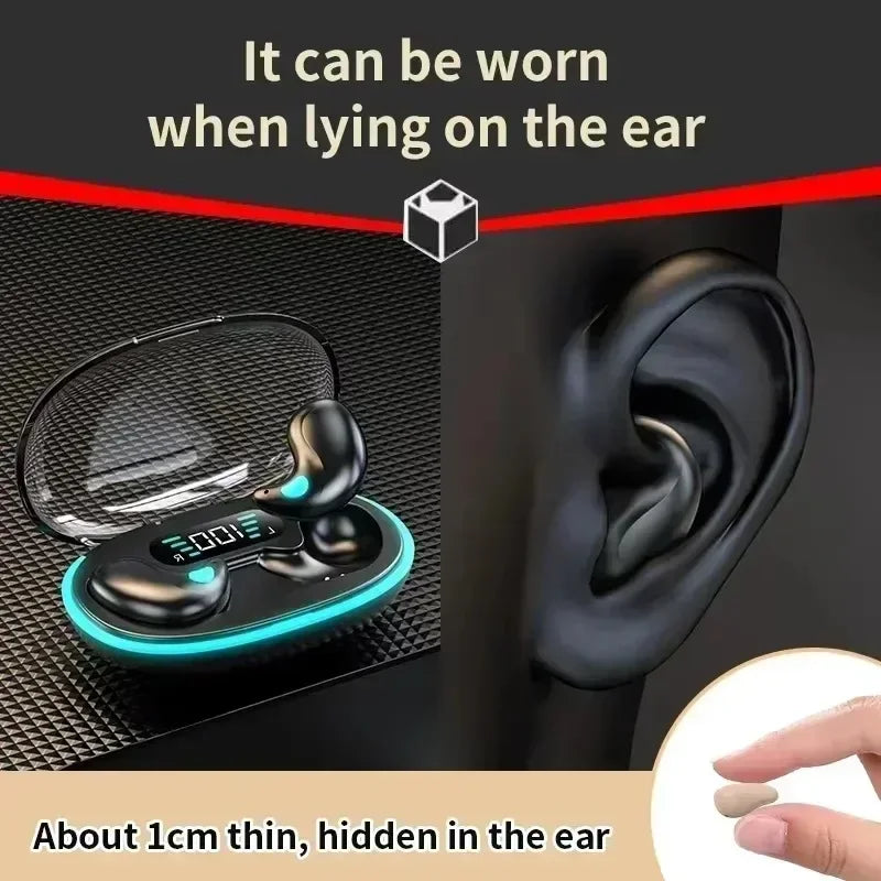 Bluetooth Wireless Headphones Earbuds Ear Hooks Bluetooth Earphones Bass Noise Reduction Earbuds HiFi Stereo Headsets