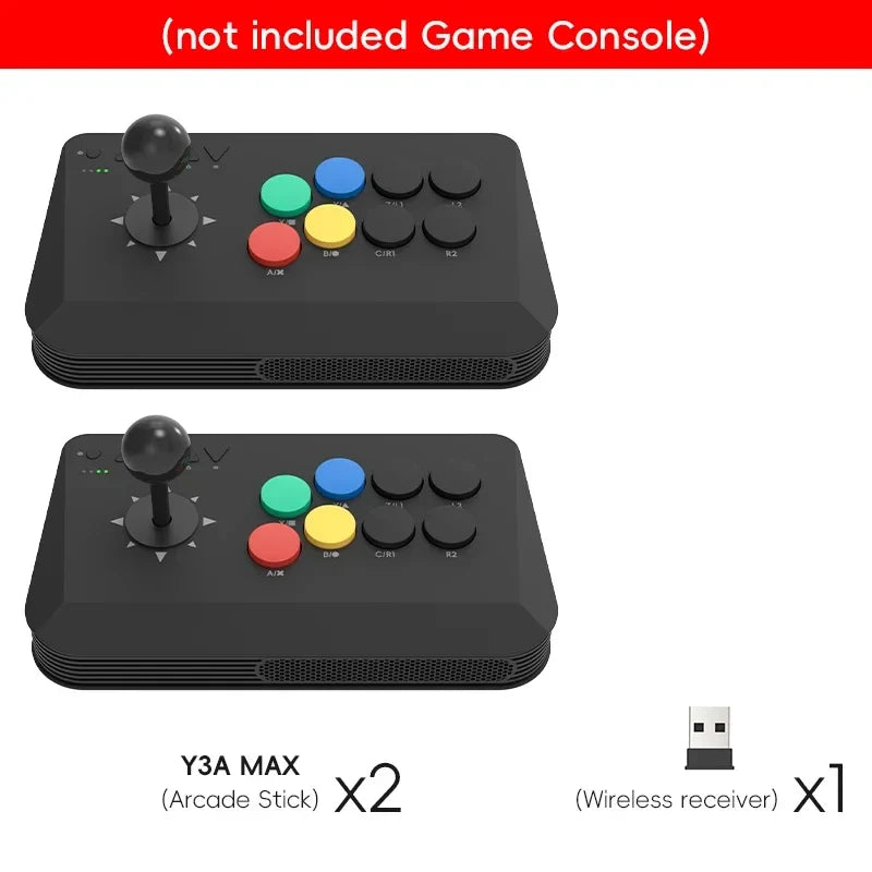 DATA FROG Y5A Arcade Stick For Switch 2 & Windows PC, Wireless Arcade Fight Stick with 2.4G Receiver