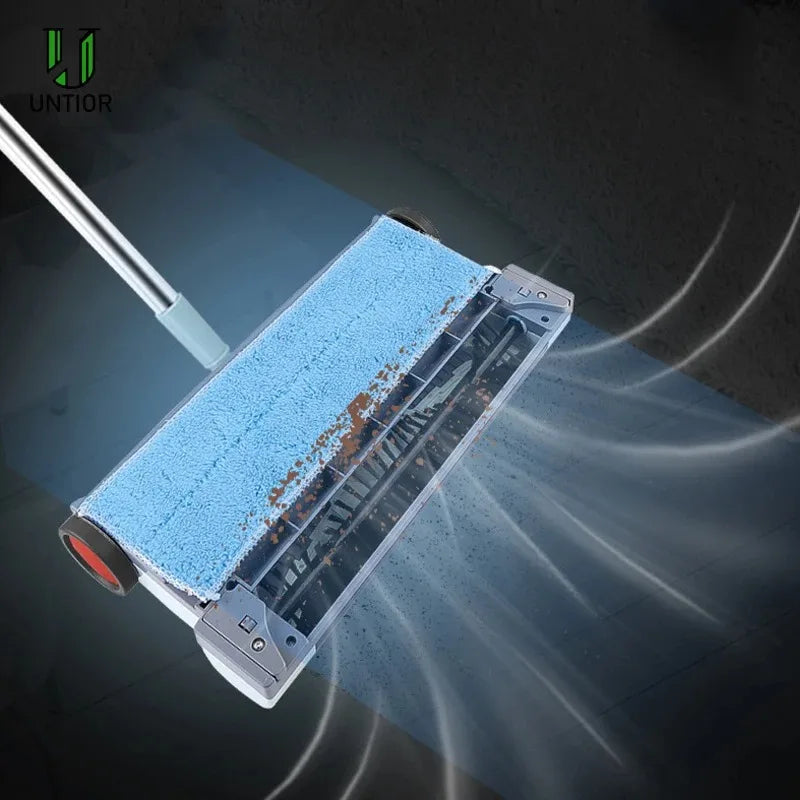 Newest Electric Floor Sweeper Cleaner Rechargeable Wireless Hand Push Vacuum Cleaner Household Mop Broom Machine