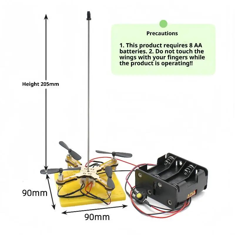 4-Leaf DIY Drone Model Set: Technology Physics Teaching Tool