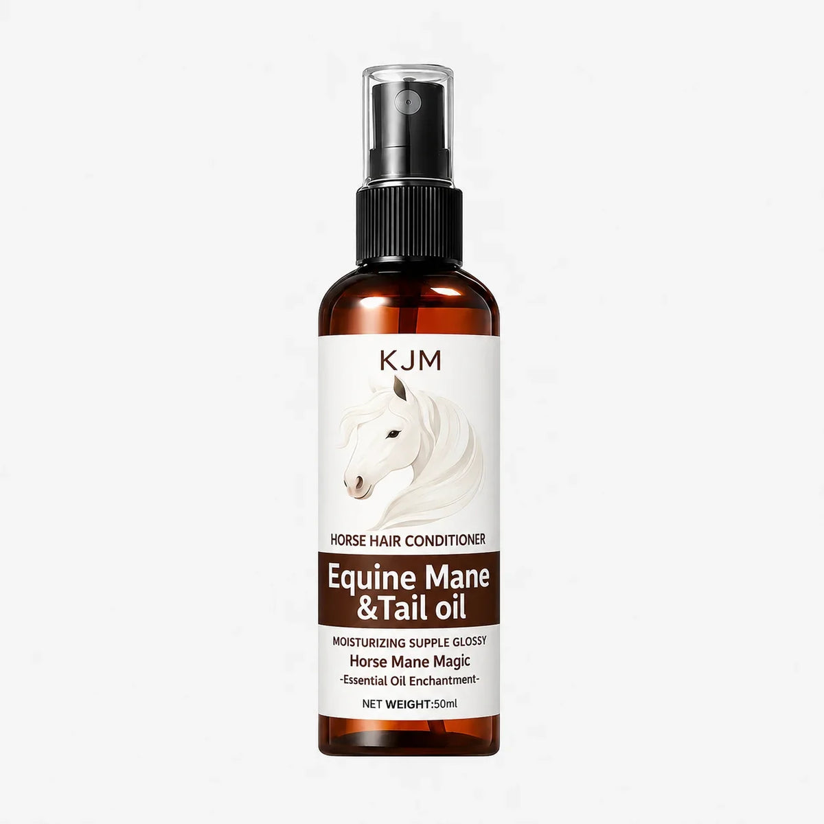 KJM Horse Mane Detangling Spray All Breeds Plant Extract Quick Moist Non Greasy Shiny Equine Daily Groom Spray
