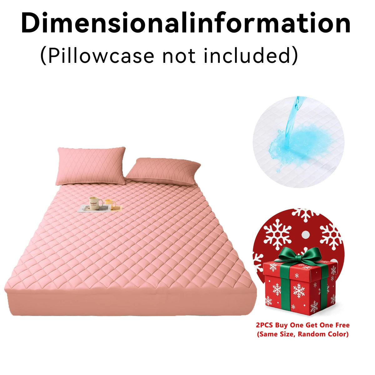 2pcs, Buy One Selected Color Get One Random Free Quilted Waterproof