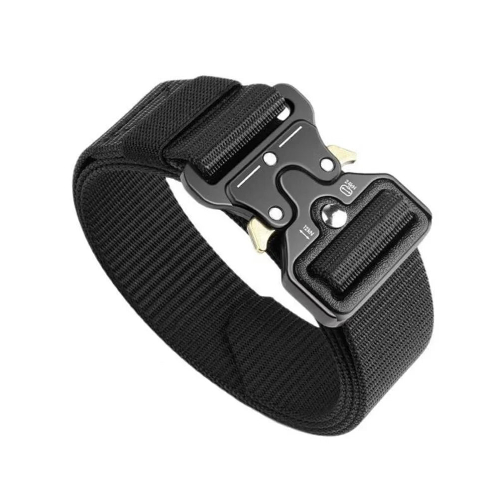 Tactical Belt for Men | All-Weather Nylon Canvas Combat Belt with Neutral Design, Built for Hunting & Outdoor Expeditions