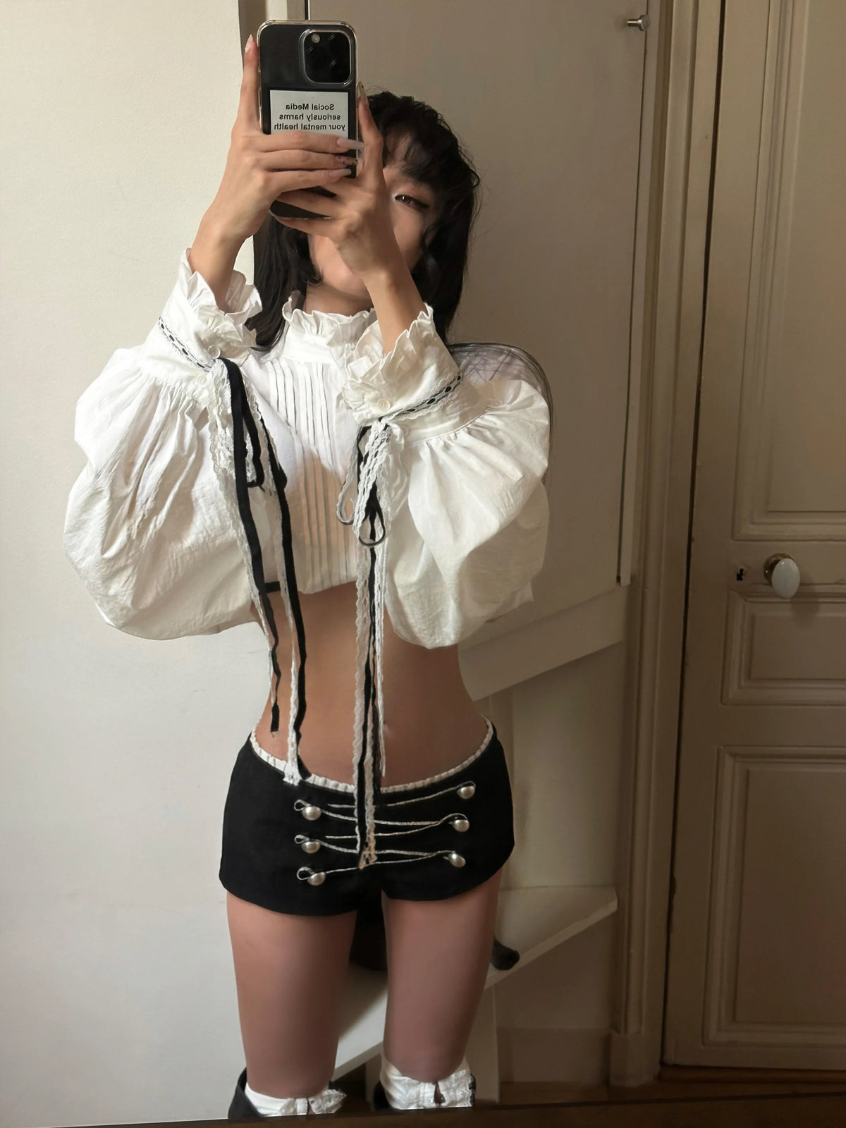 Sweet WARDEN   Tassel Short Pants Women Autumn Tight Spicy Girl Super Short Wraparound shorts