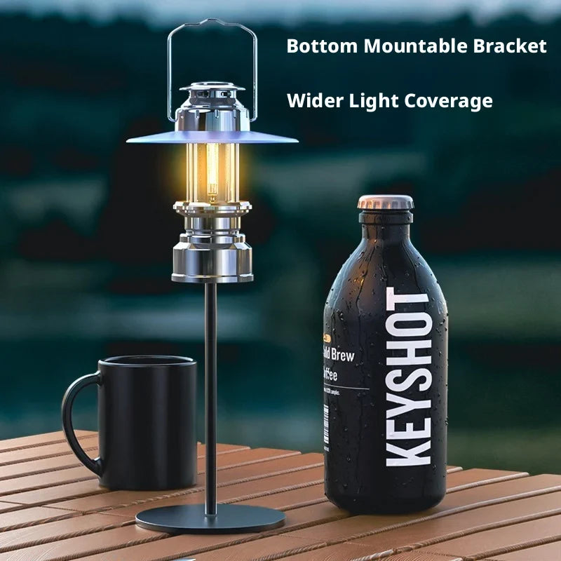 Camping Tent Vintage LED Lantern Portable Handheld Emergency Charging