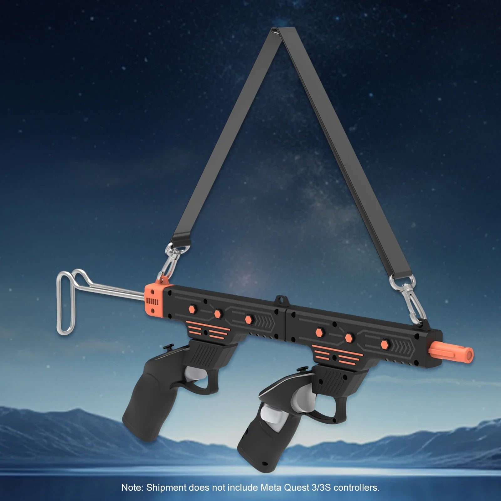 VR Gunstock Compatible for Meta Quest 3S/3 Accessories VR Controller Stock Adapter Enhance Real Feeling and Stability
