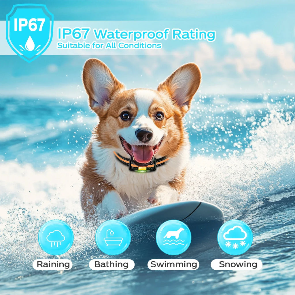 WXRPET 1640Ft Electric Dog Training Collar Remote Control Waterproof Pet BehaviorFor 5-120lbs Puppy With Shock Vibration