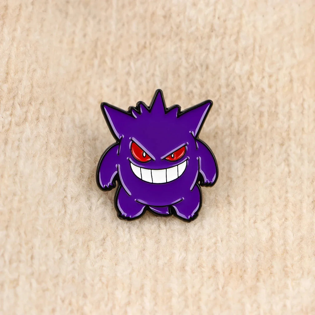 Cute Ghost Anime Game Enamel Pin Lapel Pin Brooches For Women Clothing Decoration Metal Pins Backpack Hat Badge Accessories