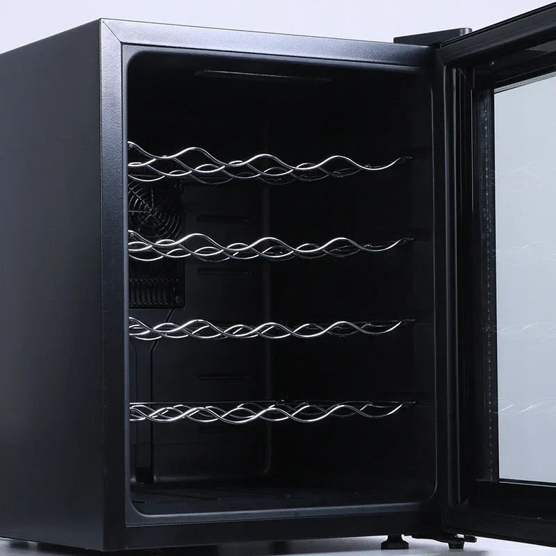 46L Freestanding Wine Cooler Refrigerator 20-Bottle Wine Cabinet Fridge for House hold or Hotel Use Electric Power Source