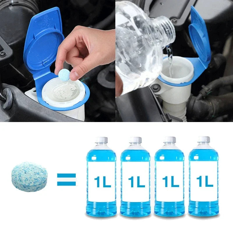 50pcs Car Effervescent Washer Tablet Auto Glass Washing Tablet Car