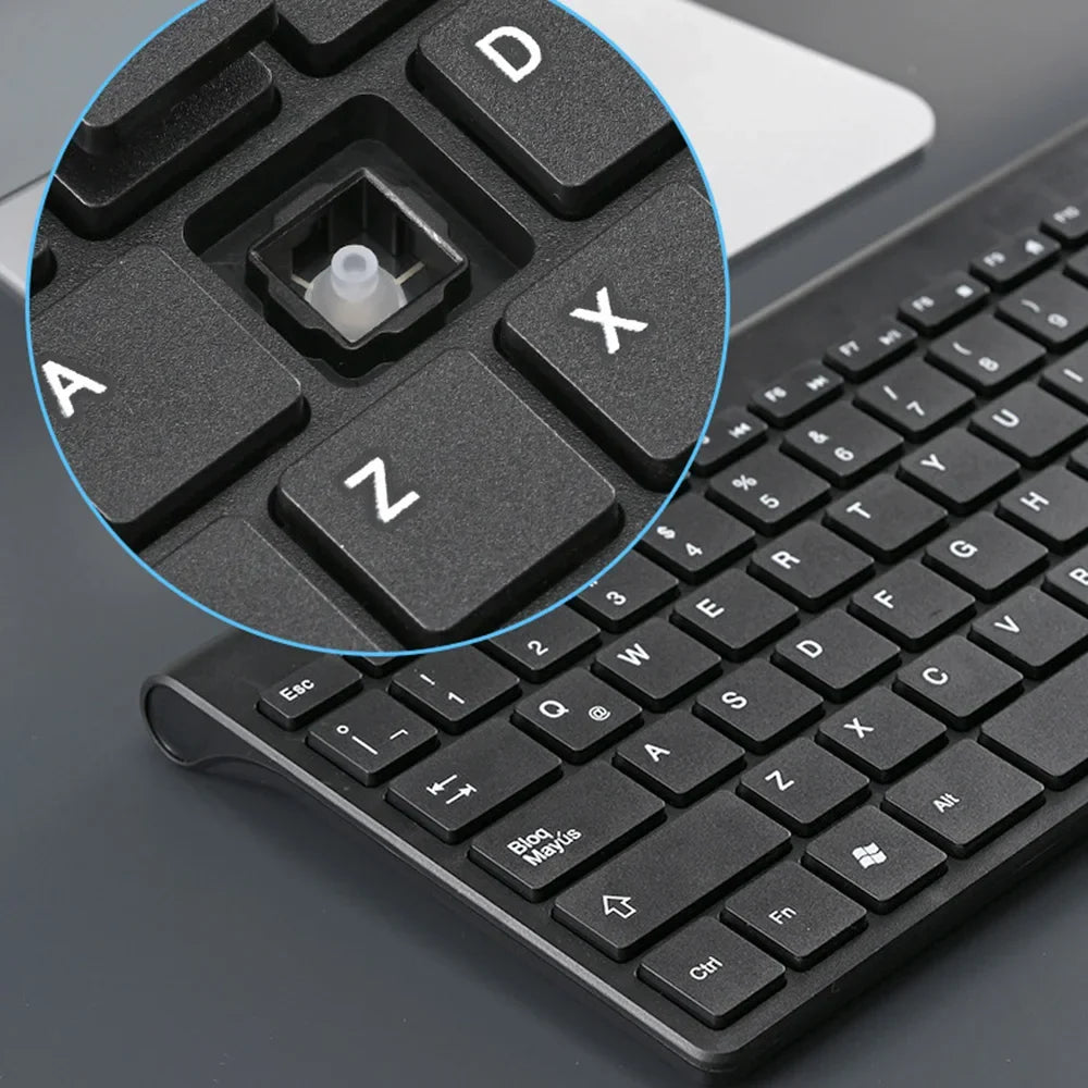 OEIN™ Spanish Layout Wireless Keyboard & Mouse Combo – 78 Keys, Bluetooth, Silent Gaming & Office Set | FlipStylez LLC®