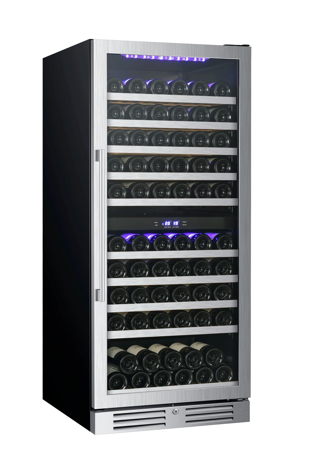 Airo JG110A Electric Compact Single-Zone Stainless Steel Countertop Wine Cooler LED Display Built-in Factory Use Eco-Friendly
