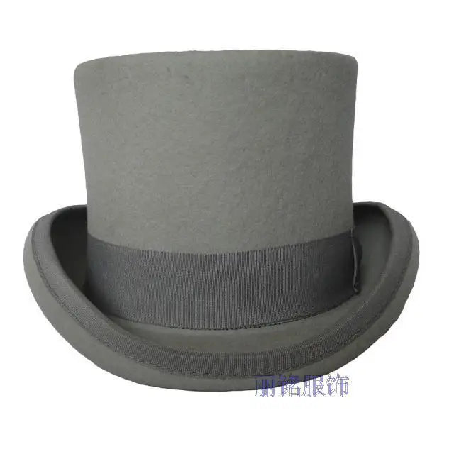 100% Wool Magic Top Hat & President Derby, Felt Jazz Cap & Equestrian