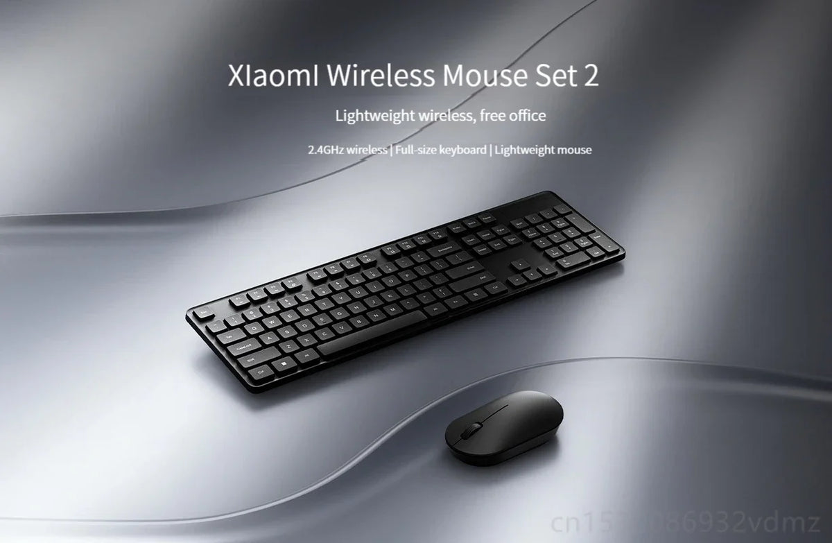 Wireless Keyboard & Mouse Set – 104 Full-Size Keys, 2.4GHz USB Receiver, Plug & Play for PC & Windows | FlipStylez LLC®